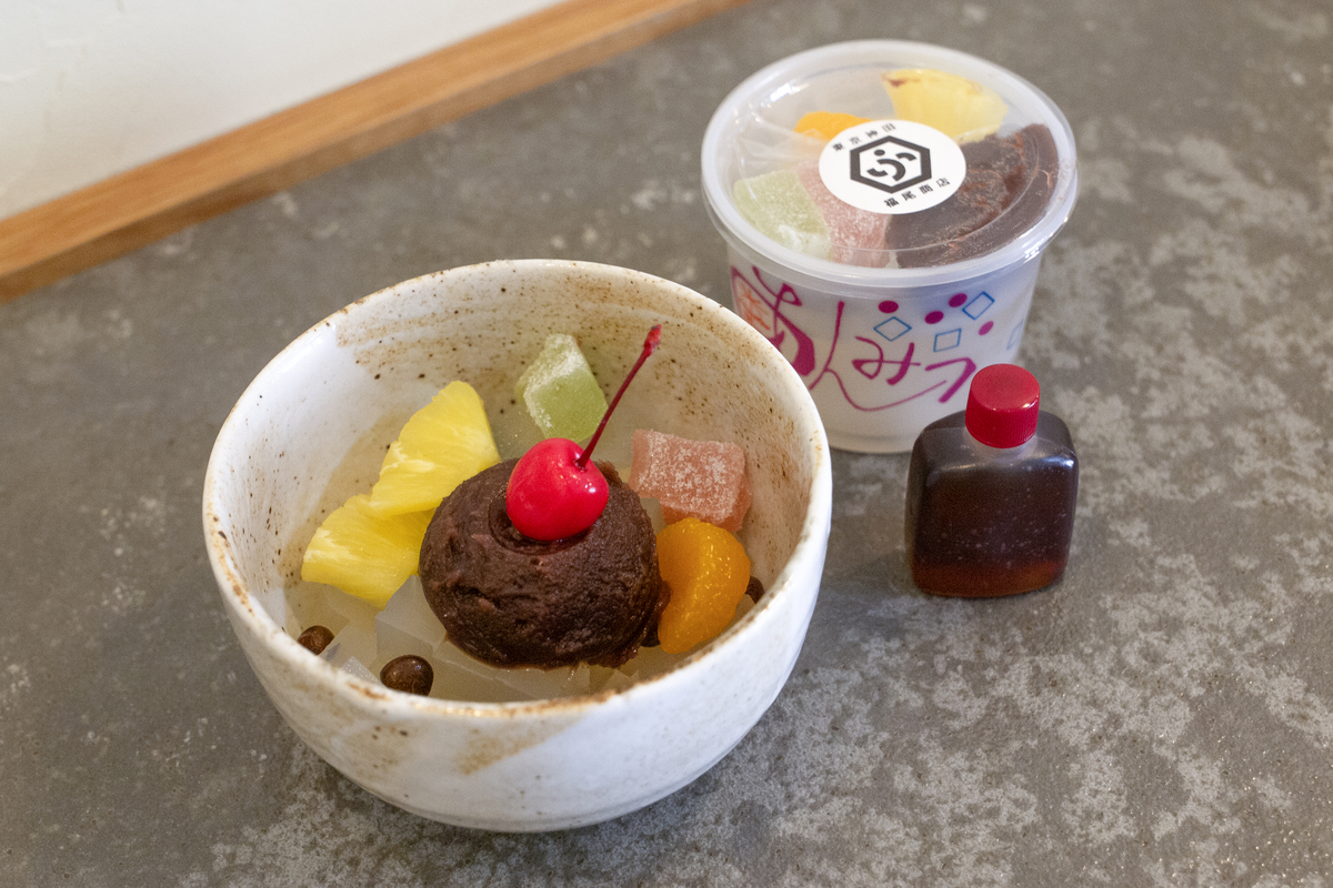 木製寒天突き＋舟×２個　あんみつ　　カフェ　甘味処　和菓子 木製寒天突き＋舟×2個 あんみつ カフェ 甘味処 和菓子 お盆期間